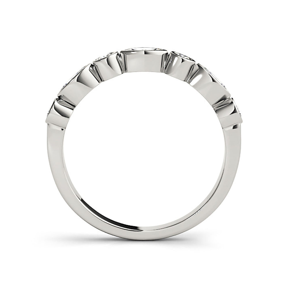 0.30 ct. Round And Marquise Diamond Wedding Ring-VIRABYANI